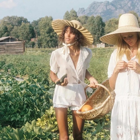 Lack Of Color Accessories - Lack of Color Scalloped Wide Firm Brim Sun Hat